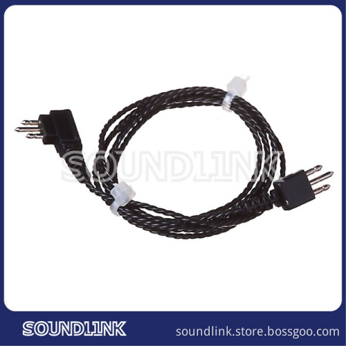2015 Soundlink best selling black 3pin cord for hearing aids